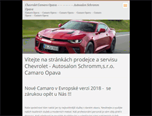 Tablet Screenshot of chevycamaro.cz